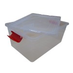 Rectangular food box, capacity 15 l, transparent, model MS01